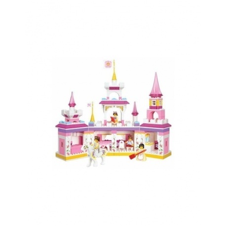 Конструктор&quot;Розовые мечты.Волшебный замок&quot;385дет.в коробке - фото 3