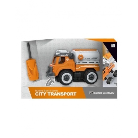 

Конструктор Грузовой автомобиль Oil Tank на РУ (звук)