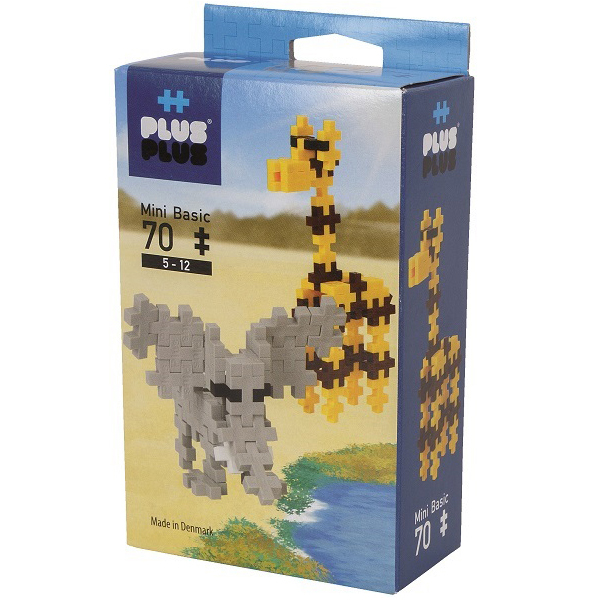 Игрушка Plus Plus Разноцветный конструктор для создания 3D моделей, сафари кор. 3751 - фото 1