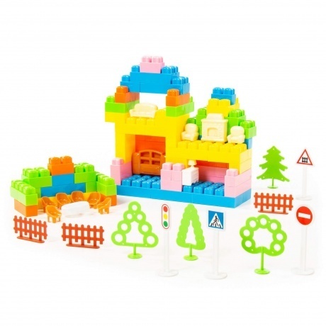 Конструктор "Малютка"(107 элементов)в пакете - фото 2