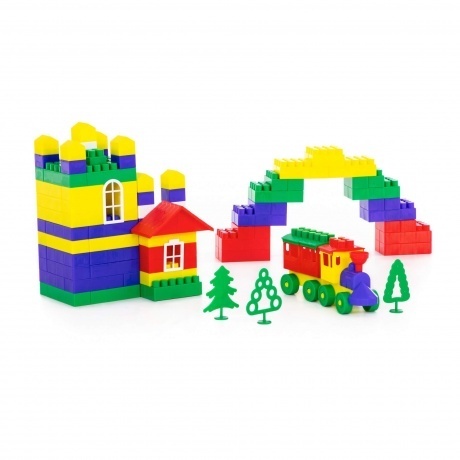 Конструктор &quot;Строитель&quot; &quot;Макси-плюс&quot; 350 деталей в мешке - фото 3