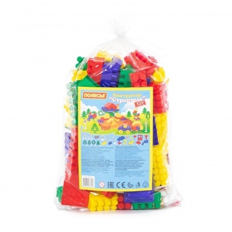 

Конструктор "Строитель" 129 деталей (в пакете)