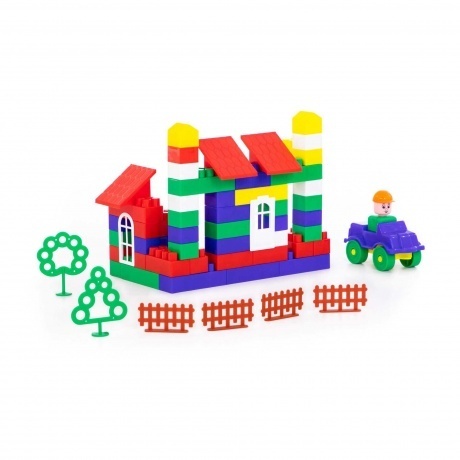 Конструктор "Строитель" 129 деталей (в пакете) - фото 3