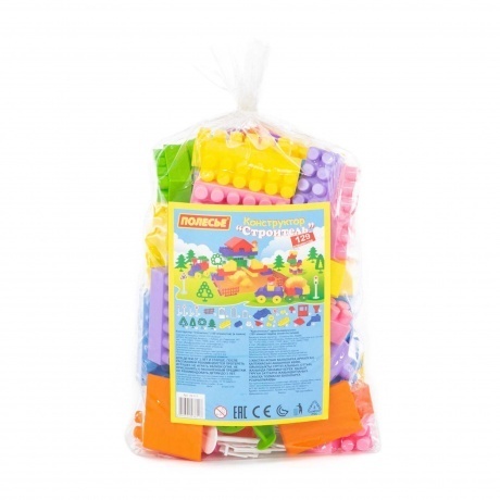 Конструктор "Строитель" 129 деталей (в пакете) - фото 4