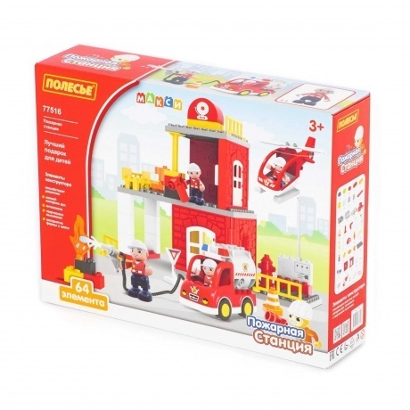 

Конструктор Полесье "Макси" "Пожарная станция" 64 эл. арт.77516 /5