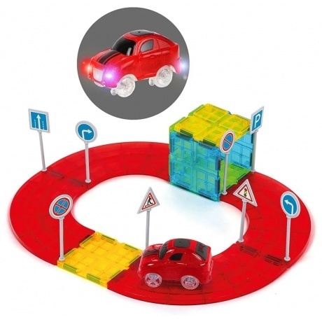 Магнитный конструктор OnTime &quot;Автотрек&quot; 19 деталей арт.45030 - фото 3