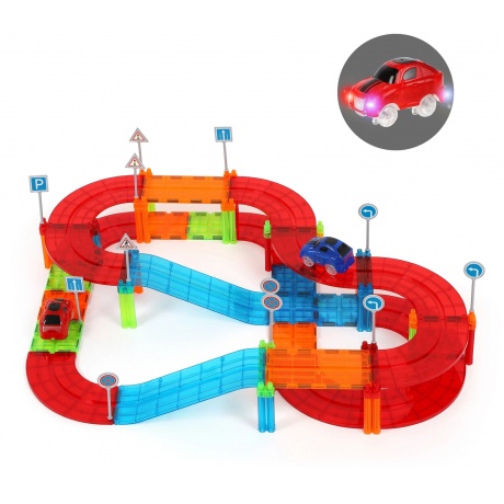 Магнитный конструктор OnTime "Автотрек" 72 детали арт.45032 - фото 3