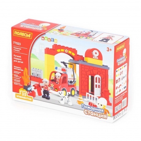 

Конструктор Полесье "Макси" "Пожарная станция" 35 эл. арт.77523 /5