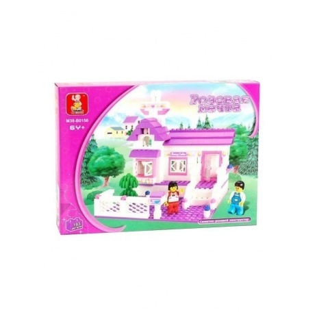 Конструктор "Розовая мечта.Загородный дом" 193 детали - фото 3