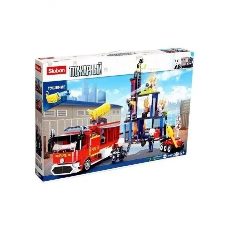 Конструктор "Тренировочный центр пожарников" (585 деталей)