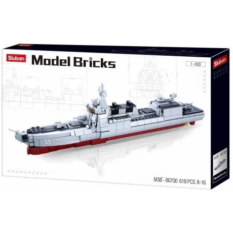 Конструктор "Миноносец" (578 деталей) в коробке