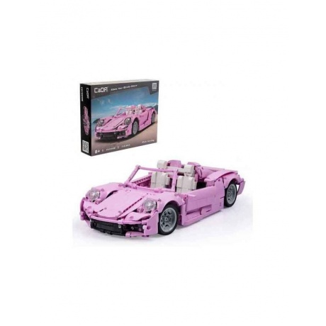 Конструктор Автомобиль розовый 1:12 (1176 дет.) в коробке - фото 1