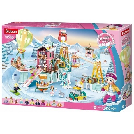 Конструктор "Лыжная площадка" (1065 деталей) в коробке