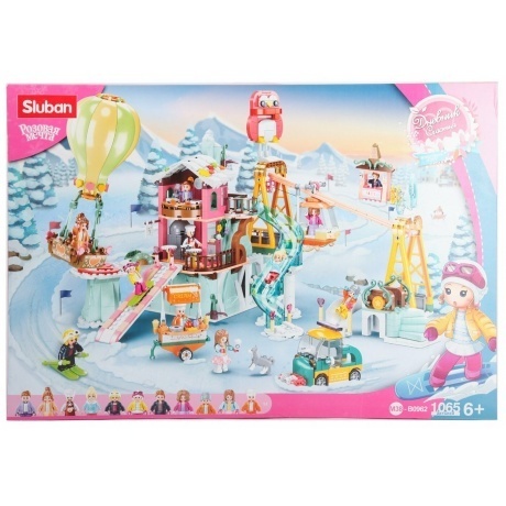 Конструктор "Лыжная площадка" (1065 деталей) в коробке - фото 2