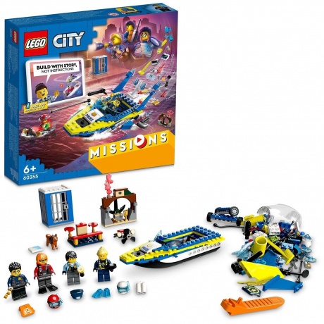 Конструктор LEGO City &quot;Детективные миссии водной полиции&quot; 60355 - фото 1