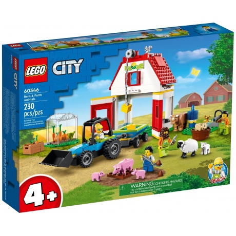 Конструктор LEGO City &quot;Ферма и амбар с животными&quot; 60346 - фото 2