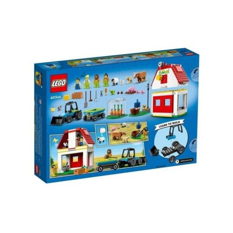 Конструктор LEGO City &quot;Ферма и амбар с животными&quot; 60346 - фото 3