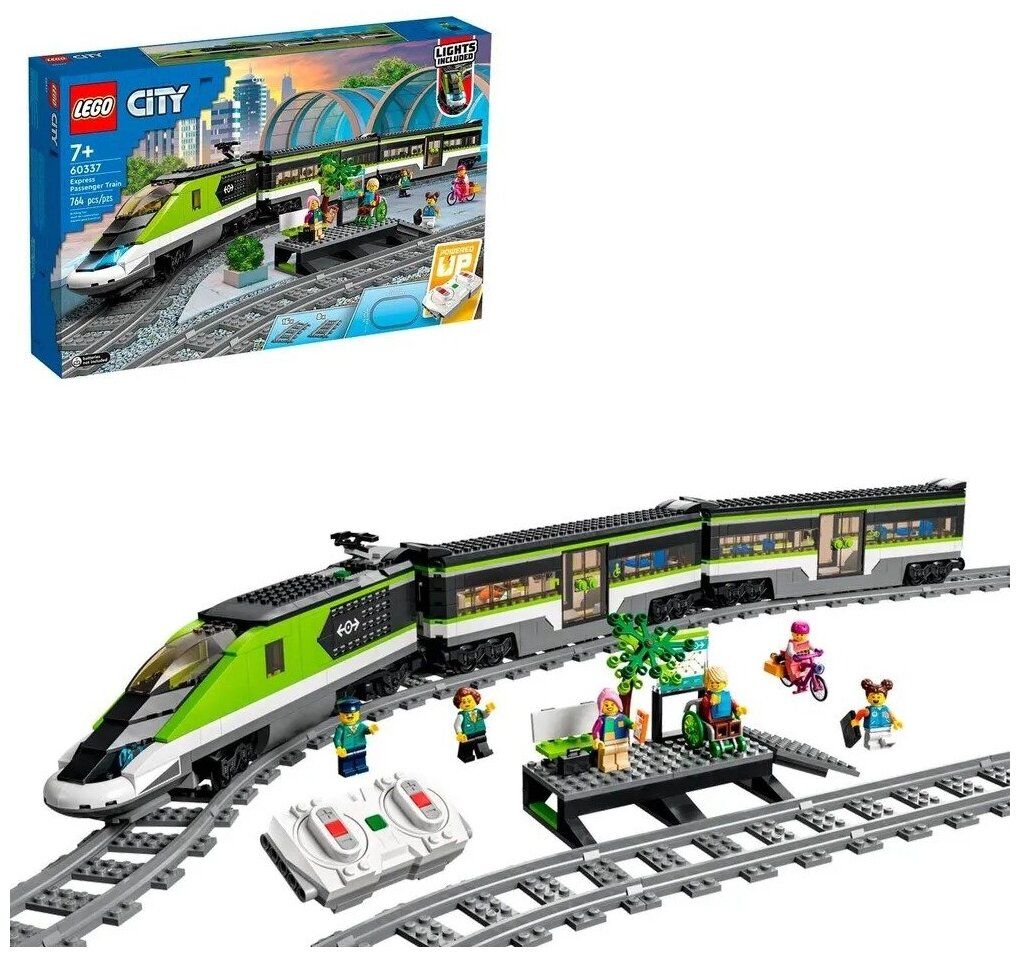 Конструктор LEGO City Пассажирский поезд-экспресс 60337 конструктор пассажирский экспресс поезд lego 60337 city