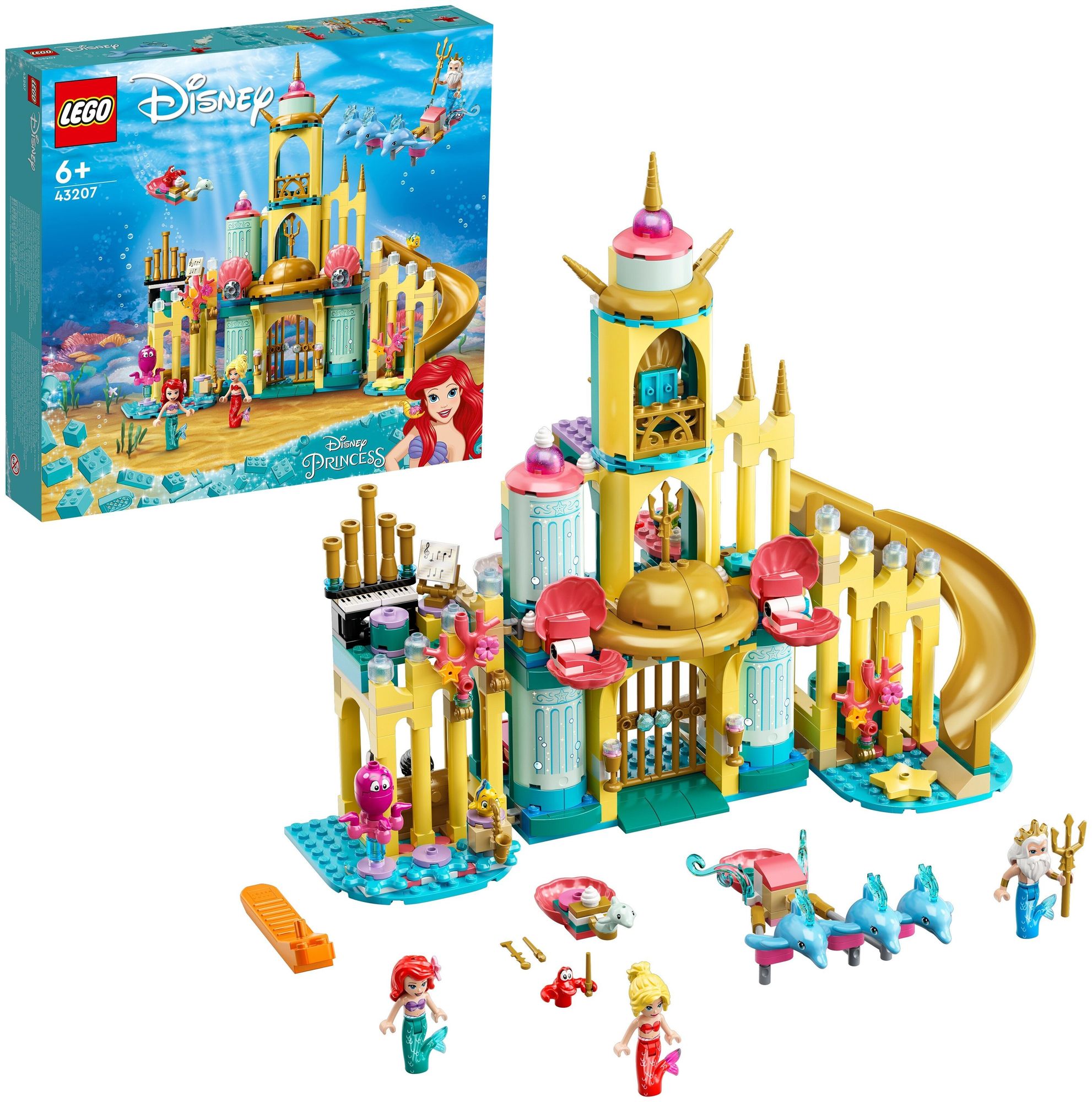 Конструктор LEGO Disney Princess Подводный дворец Ариэль 43207 игровой набор disney princess дворец бэлль муверс