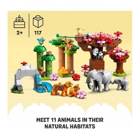 Конструктор LEGO DUPLO "Дикие животные Азии" 10974 - фото 8