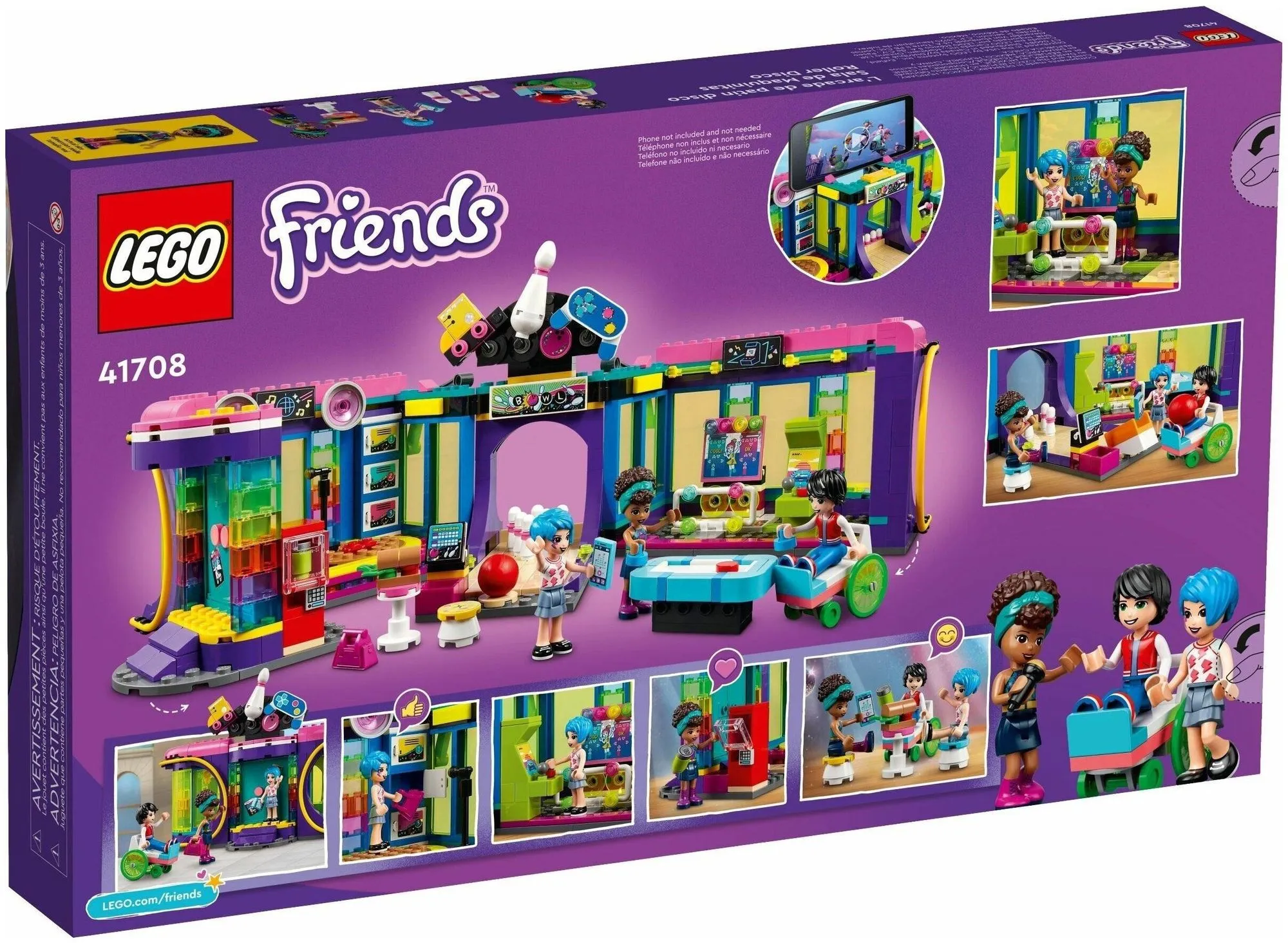 Конструктор LEGO Friends "Диско-аркада для роллеров" 41708 - фото 3