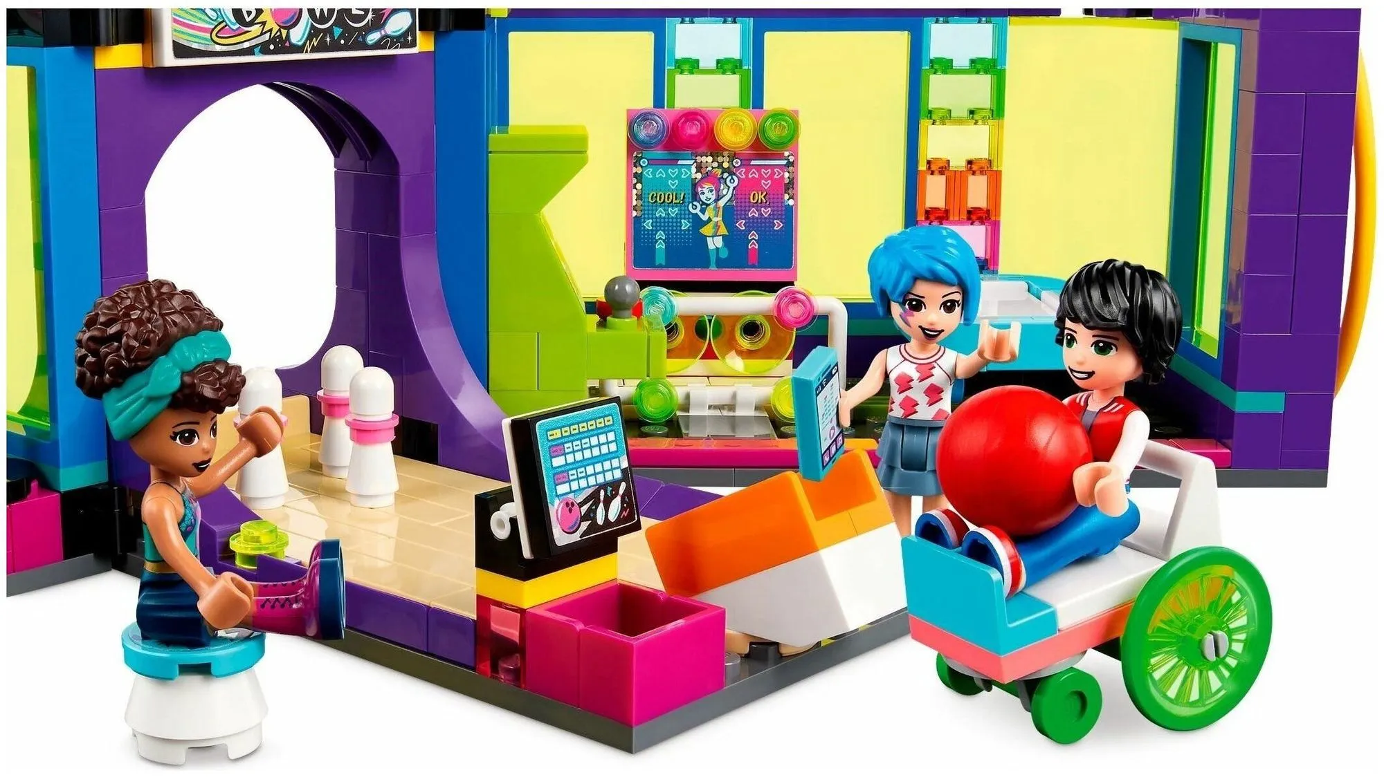 Конструктор LEGO Friends "Диско-аркада для роллеров" 41708 - фото 7