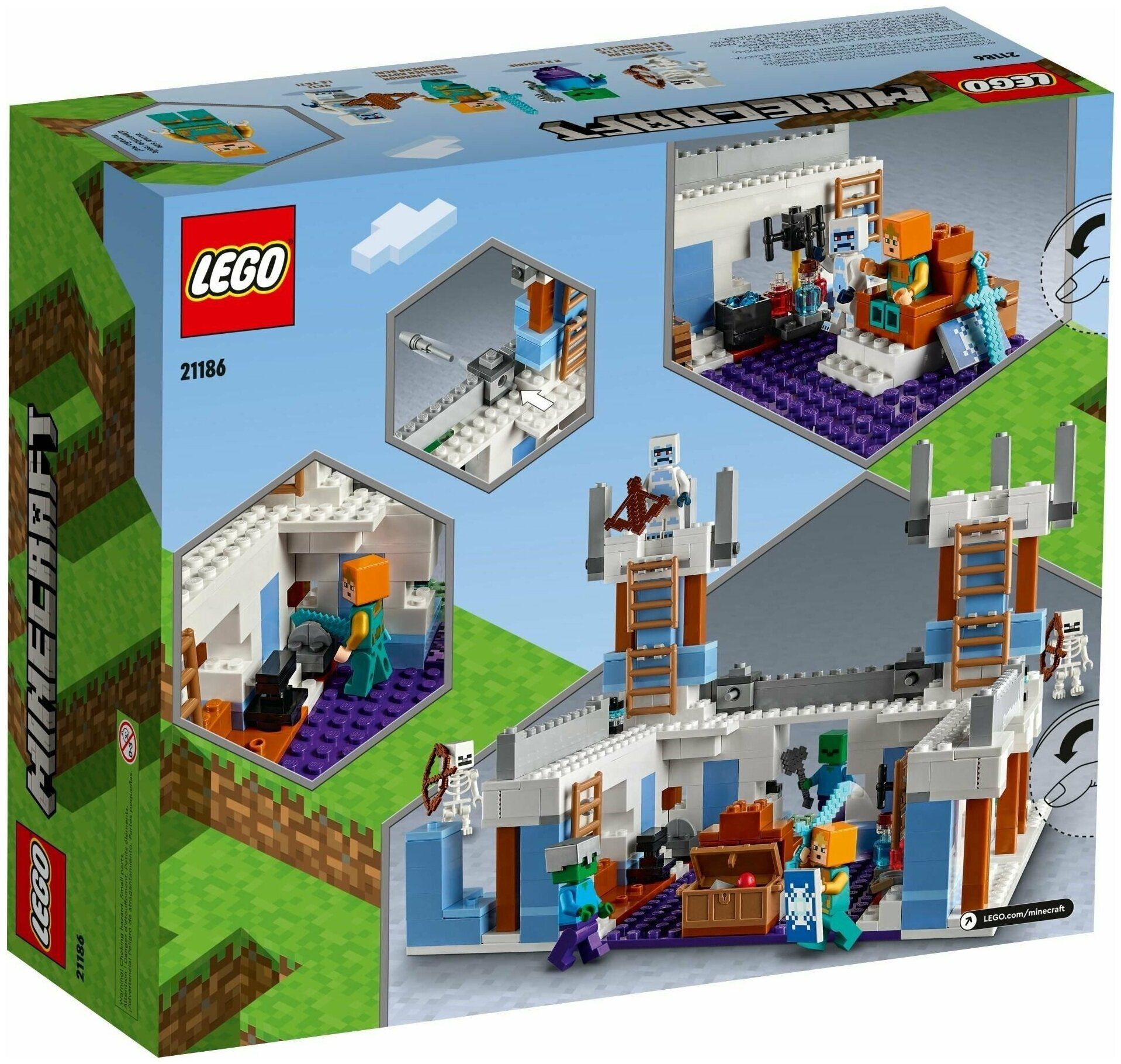 Конструктор LEGO Minecraft Ледяной замок 21186 - фото 2