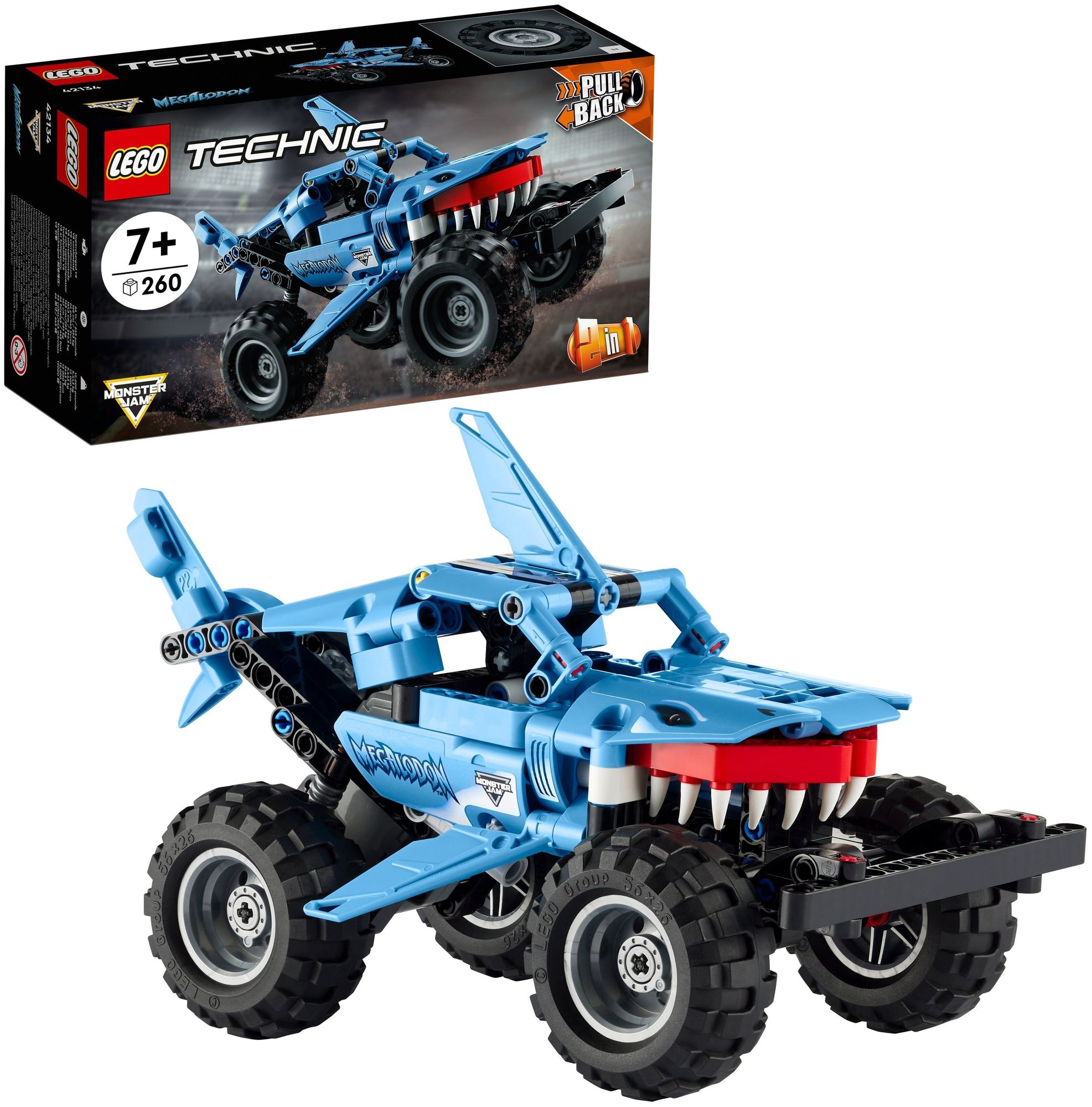 Конструктор LEGO Technic Monster Jam™: Megalodon™ 42134 конструктор monster jam jam megalodon technic 247 деталей