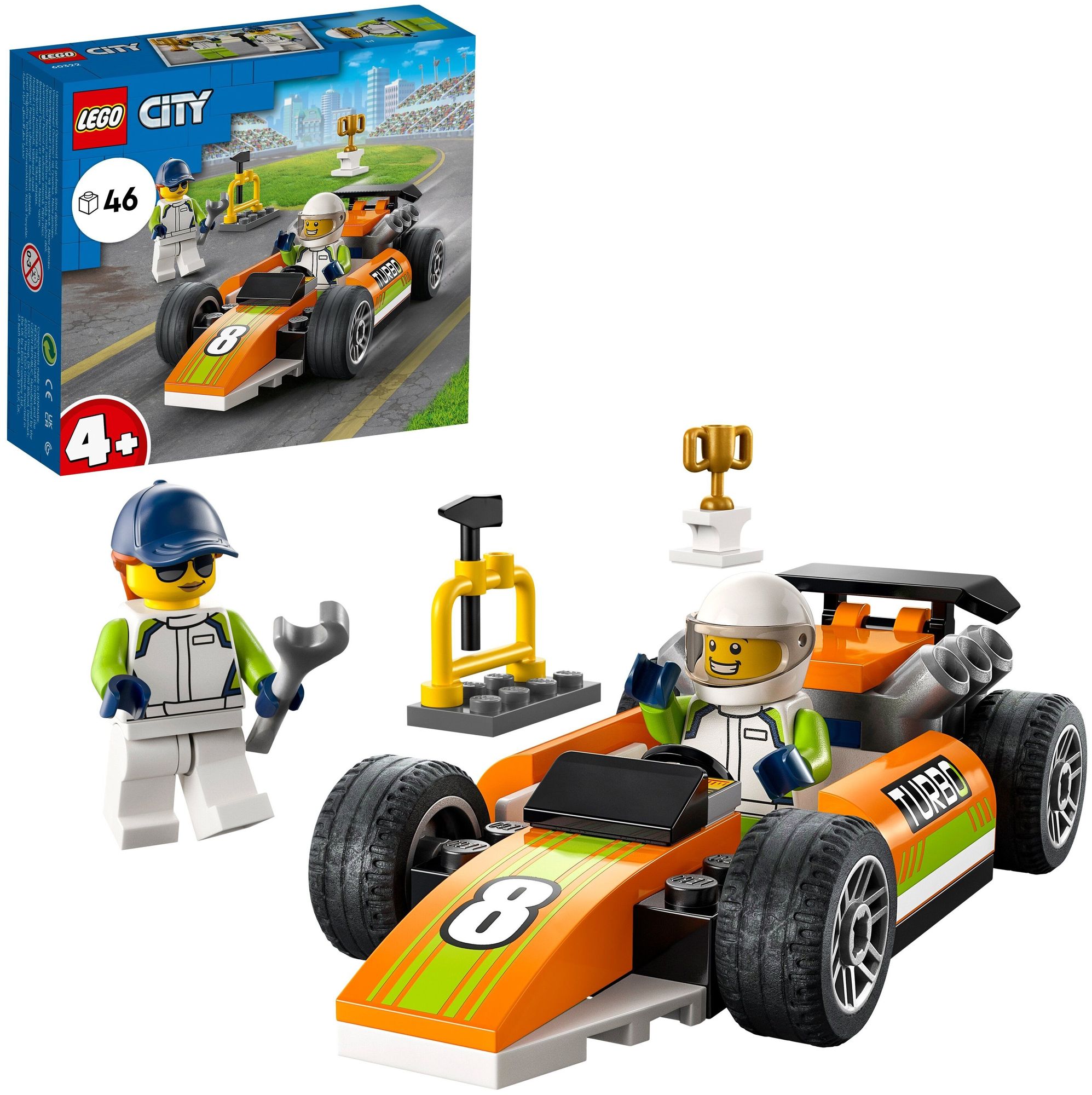 Конструктор Lego City Гоночный автомобиль (60322) конструктор lego гоночный автомобиль pagani utopia 249 деталей