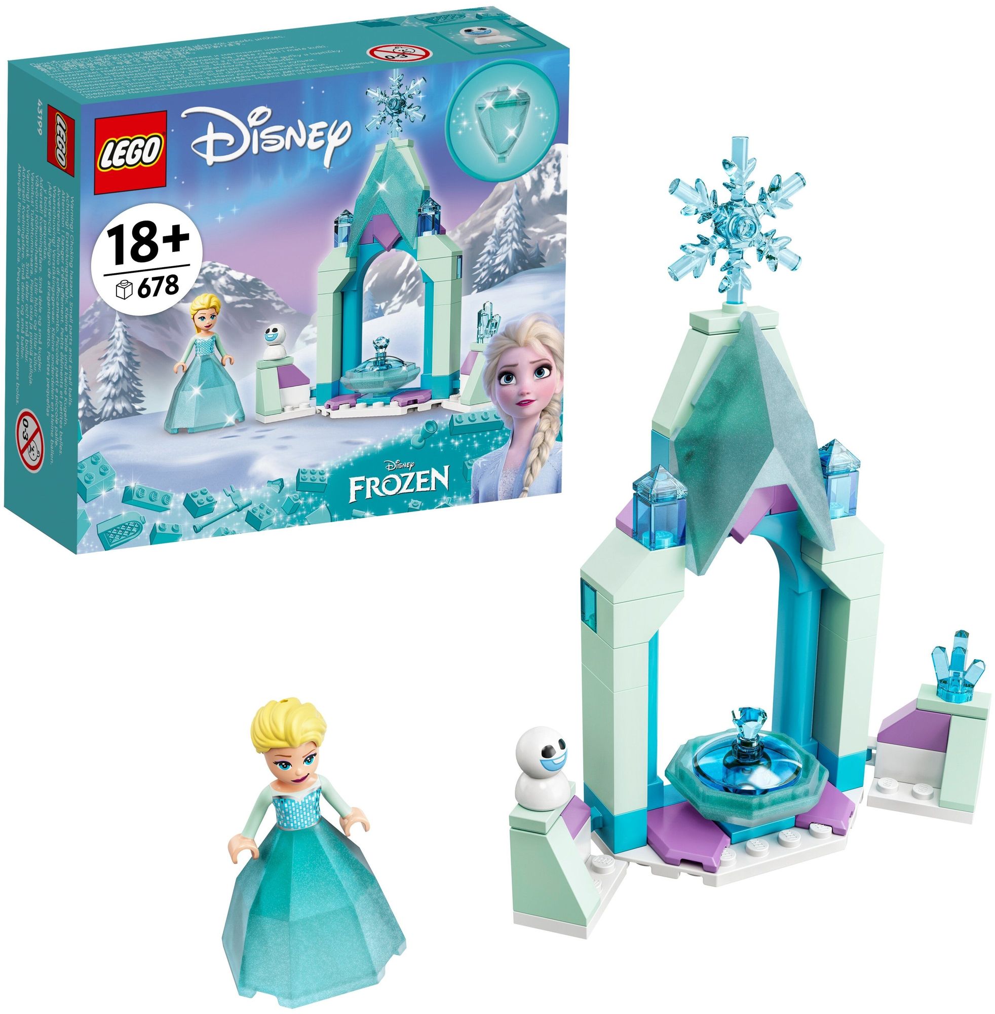 цена Конструктор Lego Disney Princess Двор замка Эльзы (43199)
