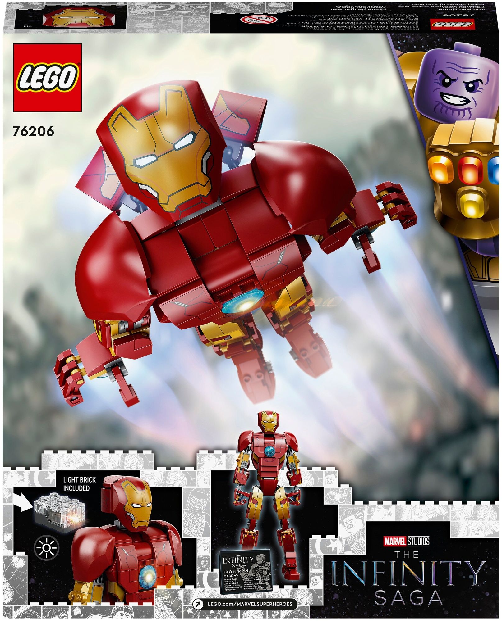 Конструктор Lego Super Heroes Iron Man Figure пластик (76206) – купить в  Москве | интернет-магазин KotoFoto.ru