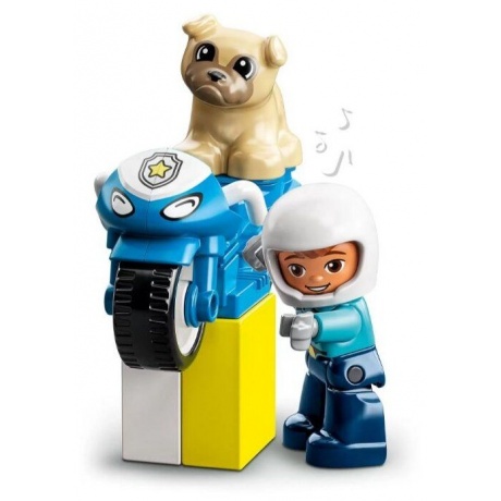 Конструктор LEGO 10967 Duplo Police Motorcycle (Полицейский мотоцикл) - фото 4