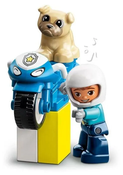 Конструктор LEGO 10967 Duplo Police Motorcycle (Полицейский мотоцикл) - фото 4