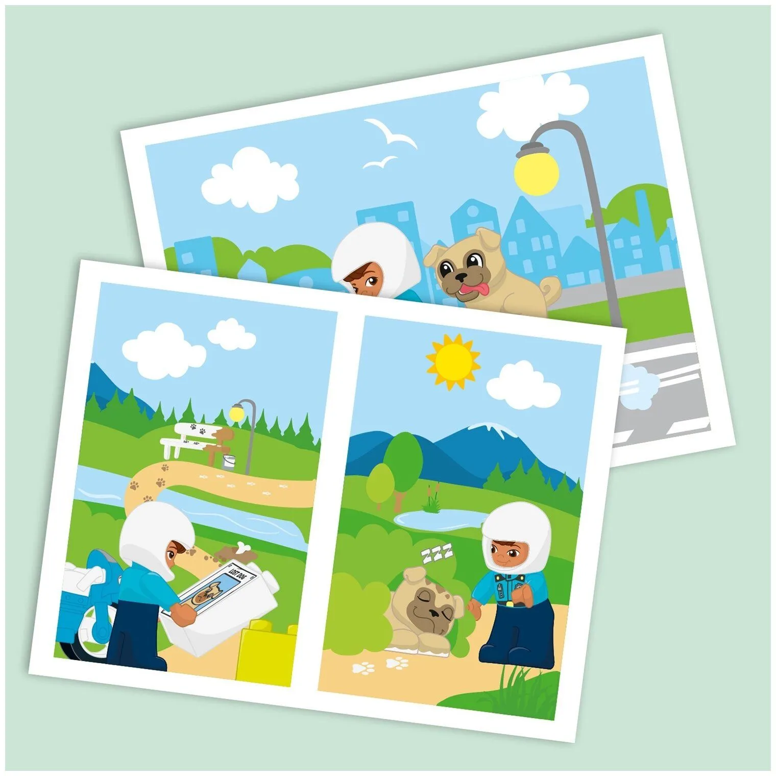 Конструктор LEGO 10967 Duplo Police Motorcycle (Полицейский мотоцикл) - фото 7