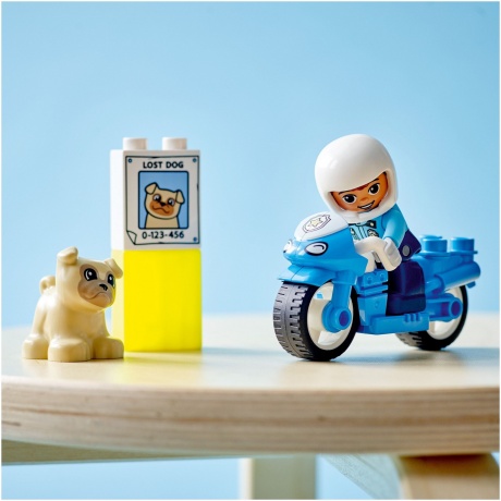 Конструктор LEGO 10967 Duplo Police Motorcycle (Полицейский мотоцикл) - фото 8