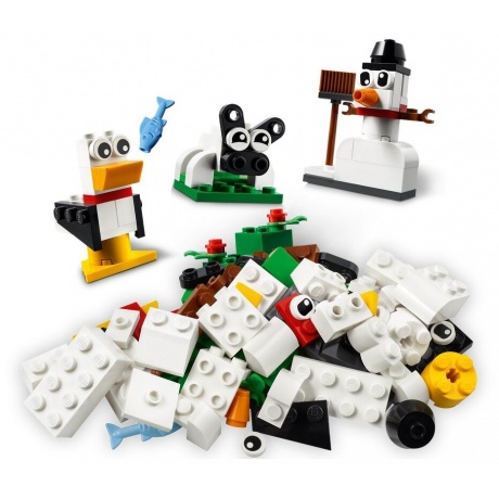 Конструктор LEGO 11012 Classic Creative White Bricks (Креативные Белые Кирпичи) - фото 1