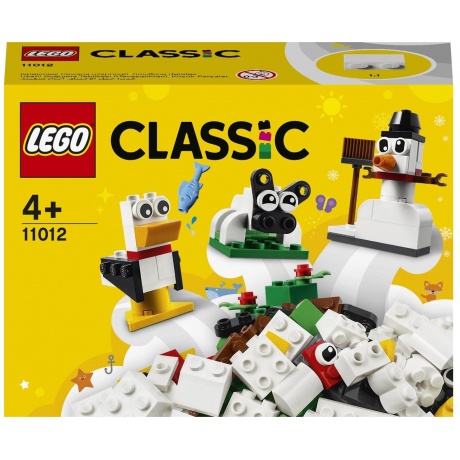 Конструктор LEGO 11012 Classic Creative White Bricks (Креативные Белые Кирпичи) - фото 2