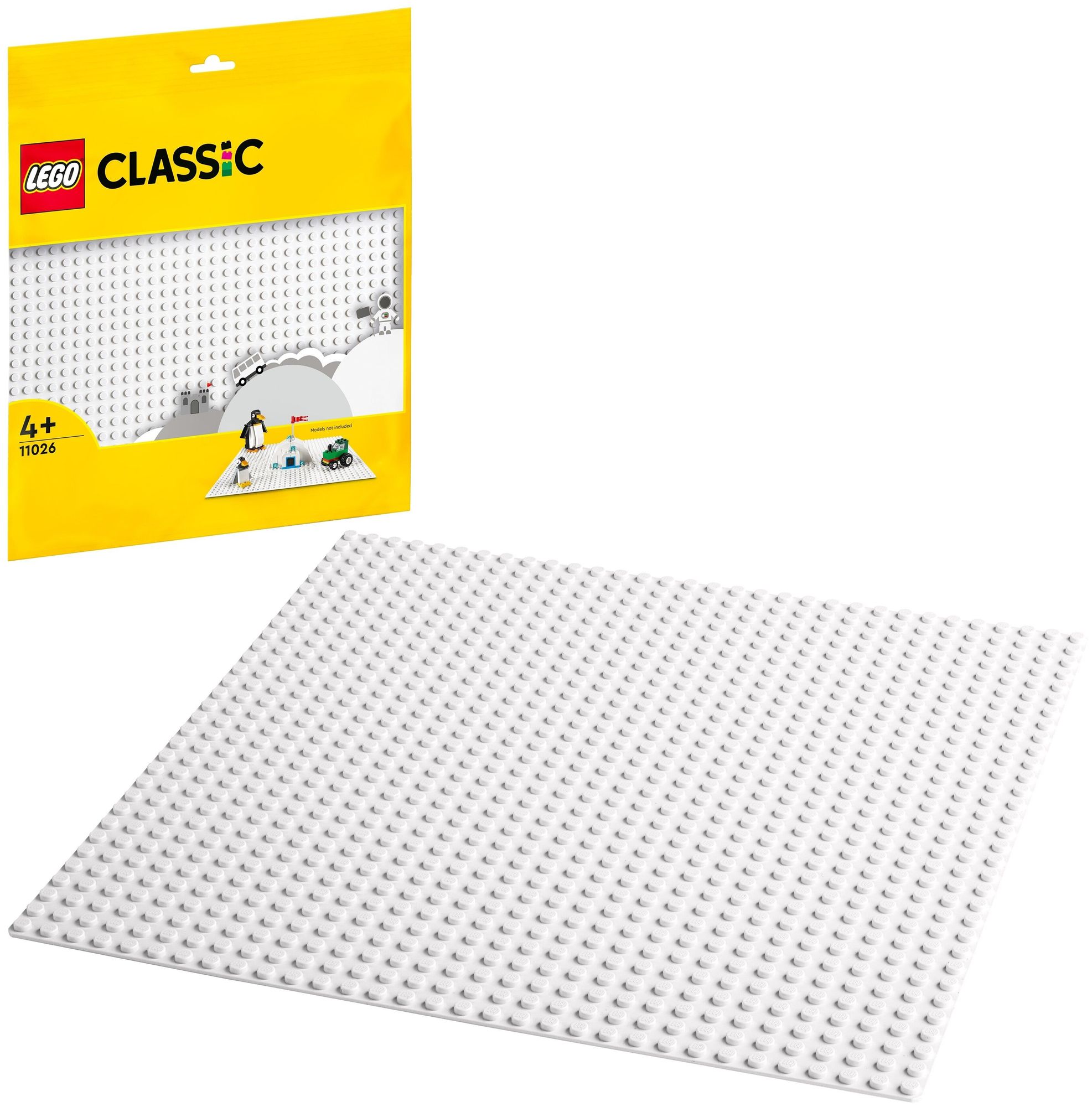 Конструктор LEGO 11026 Classic White Baseplate (Белая базовая пластина) - фото 1