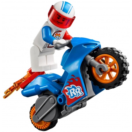 Конструктор LEGO 60298 City Rocket Stunt Bike (Реактивный трюковый мотоцикл) - фото 4