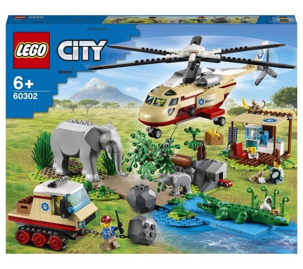 Конструктор LEGO 60302 City Wildlife Rescue Operation (Операция по спасению  зверей) – купить в Санкт-Петербурге | интернет-магазин KotoFoto.ru