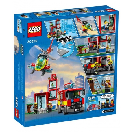 Конструктор LEGO 60320 City Fire Station (Пожарная станция) - фото 10
