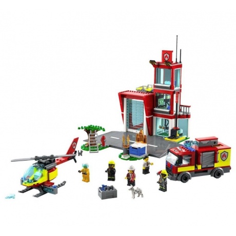 Конструктор LEGO 60320 City Fire Station (Пожарная станция) - фото 6
