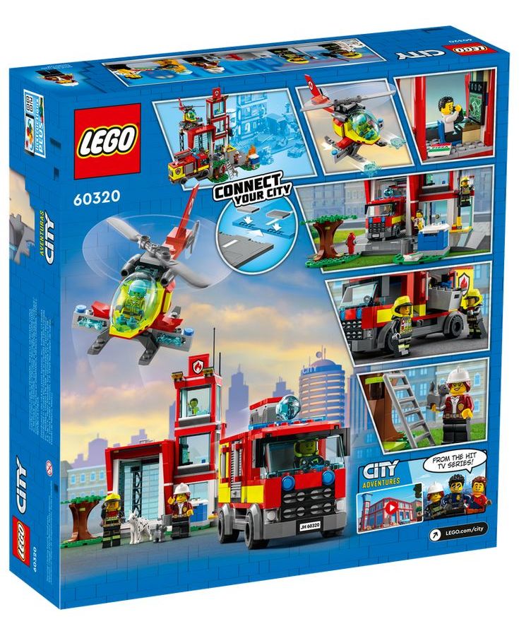 Конструктор LEGO 60320 City Fire Station (Пожарная станция) конструктор lego city fire 60279 пожарная машина