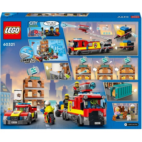 Конструктор LEGO 60321 City Fire Brigade (Пожарная команда) - фото 4