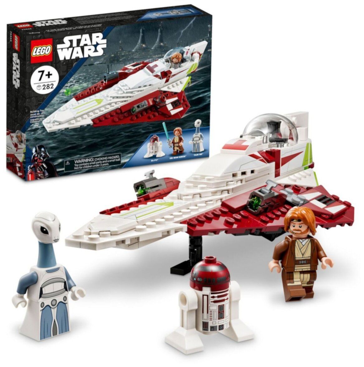 lego star wars 10215 звездолет оби вана кеноби 676 дет Конструктор LEGO 75333 Star Wars Obi-Wan Kenobi?s Jedi (Истребитель-джедай Оби-Вана Кеноби)