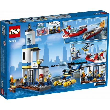 Конструктор LEGO 60308 City Seaside Police and Fire Mission - фото 2