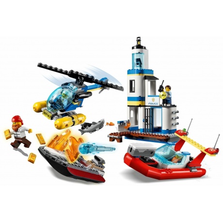 Конструктор LEGO 60308 City Seaside Police and Fire Mission - фото 20