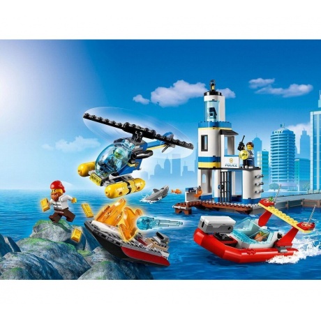 Конструктор LEGO 60308 City Seaside Police and Fire Mission - фото 22