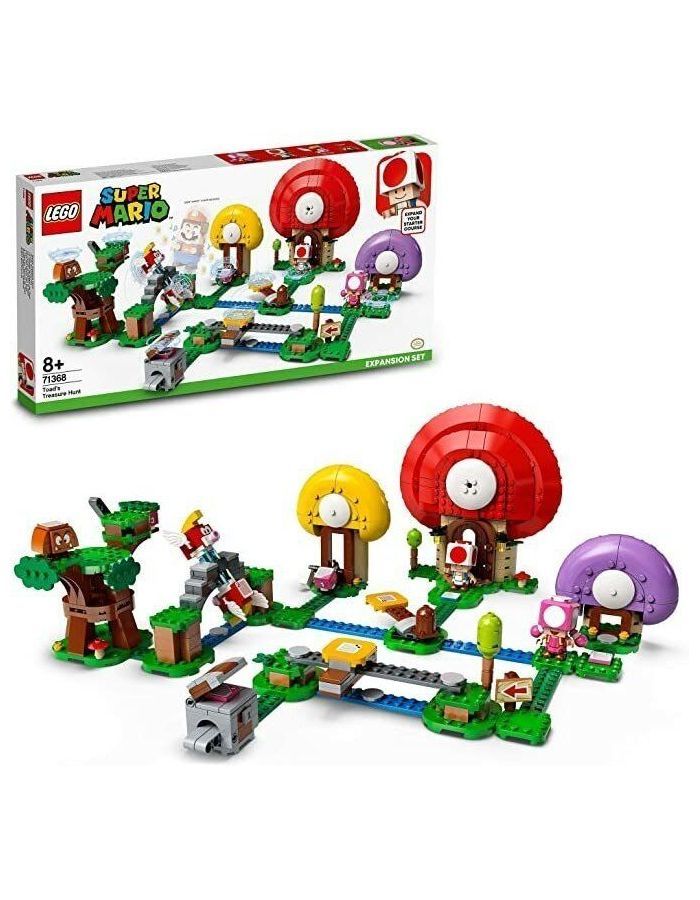 конструктор погоня за сокровищами тоада дополнительный набор 71368 lego super mario Конструктор LEGO 71368: Toads Treasure Hunt