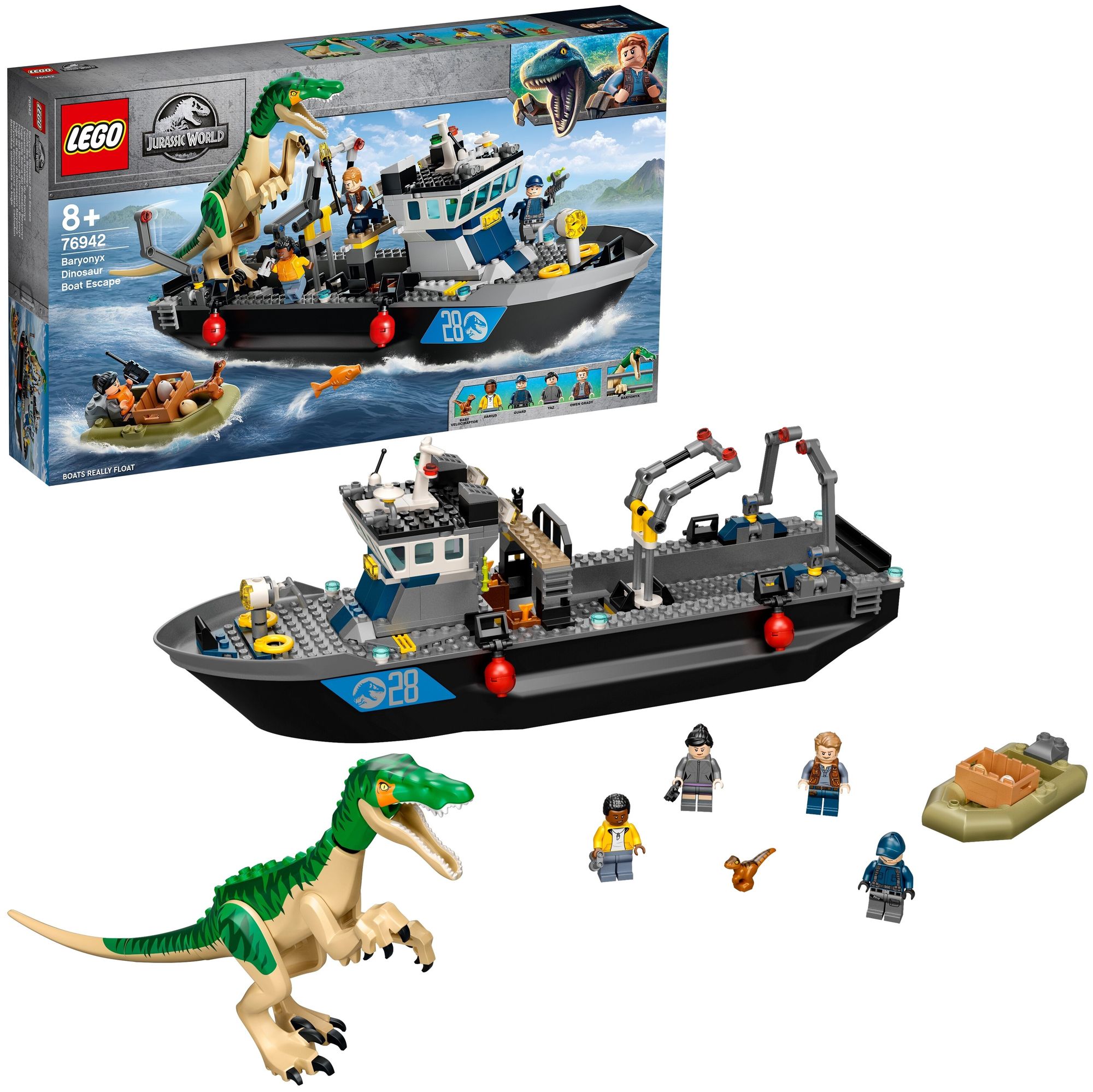 Конструктор Lego 76942 Baryonyx Dinosaur Boat Escape